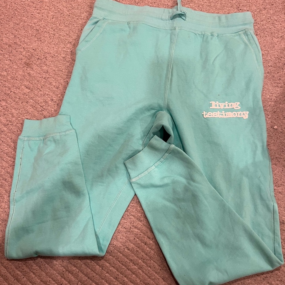 Beauty for ashes living testimony womens Aqua Joggers
